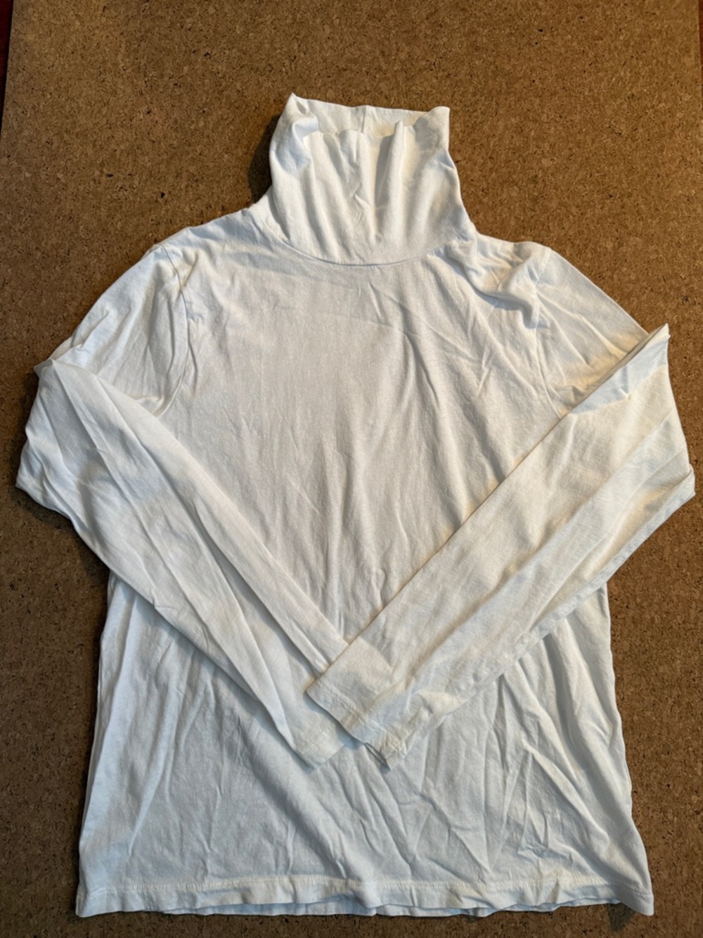 J.Crew Tissue Turtleneck Top White Lightweight Layering Essential Size L - Picture 5 of 5